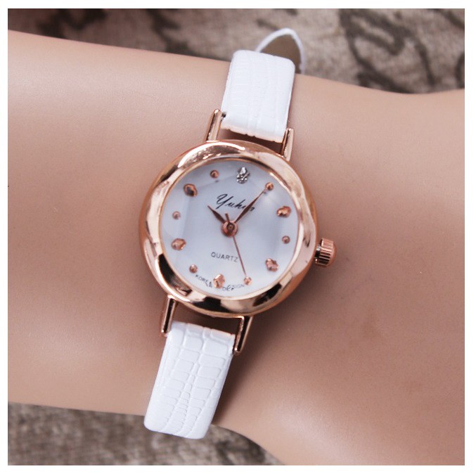 #42 Jam Tangan Wanita Yuhao 02 Women Fashion Leather Wrist Watch Watches