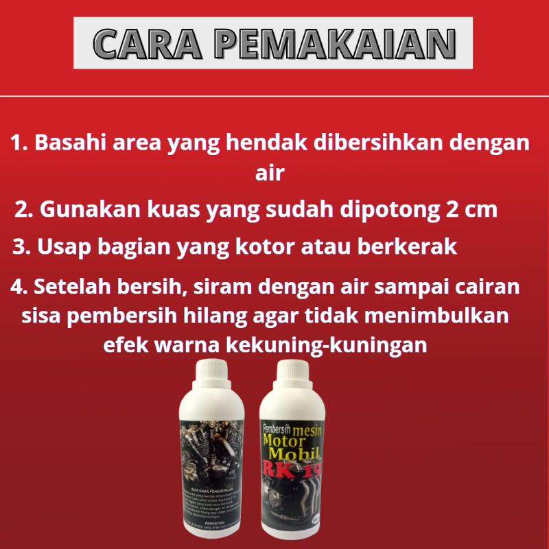 RK19 CAIRAN PEMBERSIH KERAK / KARAT BLOK MESIN MOTOR, MOBIL 250ML | PENGHILANG KERAK , KARAT MESIN, ENGINE DEGREASER PEMBERSIH KERAK