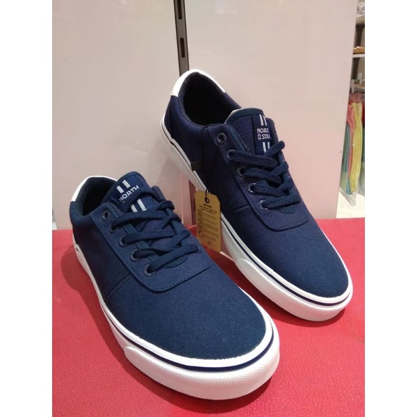 Sneakers Pria Navy Original North Star Sepatu Pria Tali Navy Size 39-44