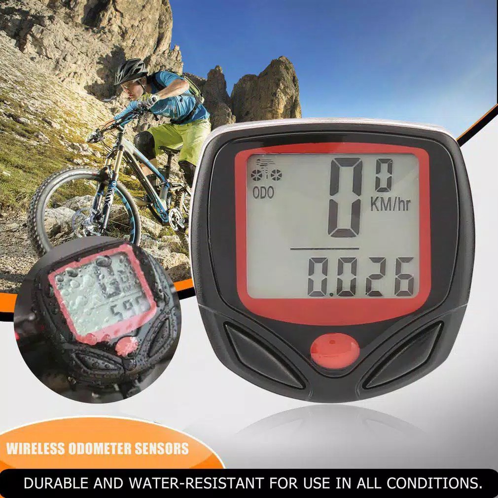 Spedometer Sepeda Digital LCD Display Waterproof Sepeda Gunung / sepeda Lipat / ALAT PENGUKUR KECEPATAN SEPEDA