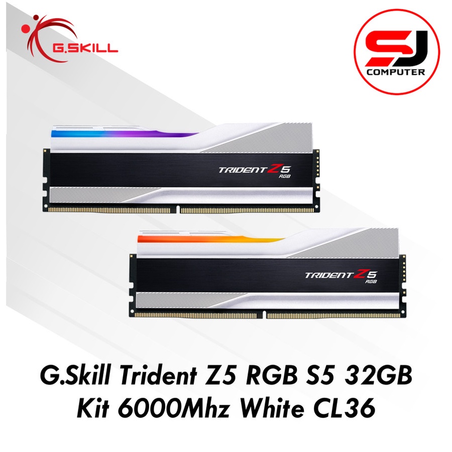 Ram Gskill Trident Z5 RGB 32GB Kit 6000Mhz DDR5 White CL36 1.30V