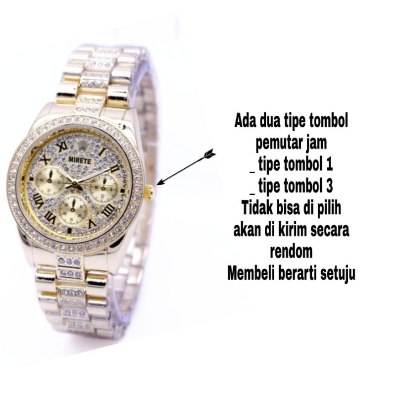 JAM PERMATA FASHION WANITA JAM TANGAN MIRETE MOTIF PERMATA ORIGINAL WATER RESISTANT JAM TANGAN WANITA SPORTY TERBARU TAHAN AIR JAM TANGAN CEWEK TERLARIS MOTIF PERMATA JAM TANGAN CEWEK ANTI AIR COD