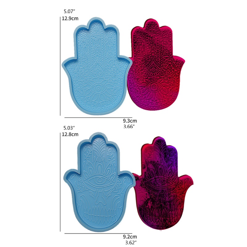 Siy Cetakan Resin Epoksi Bentuk Telapak Tangan Fatima Bahan Silikon Untuk Kerajinan Tangan Diy
