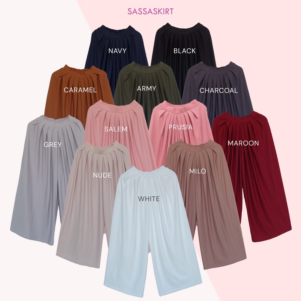 Kulot Panjang Louisa Pant Premium (Cullote Kulot) Fit to S-XL-6