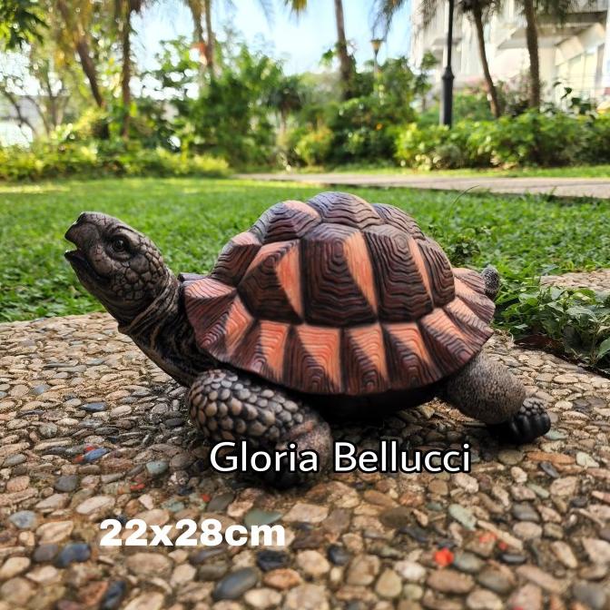 $$$$] pajangan patung kura2 sulcata kura kura dekorasi taman kolam kebun
