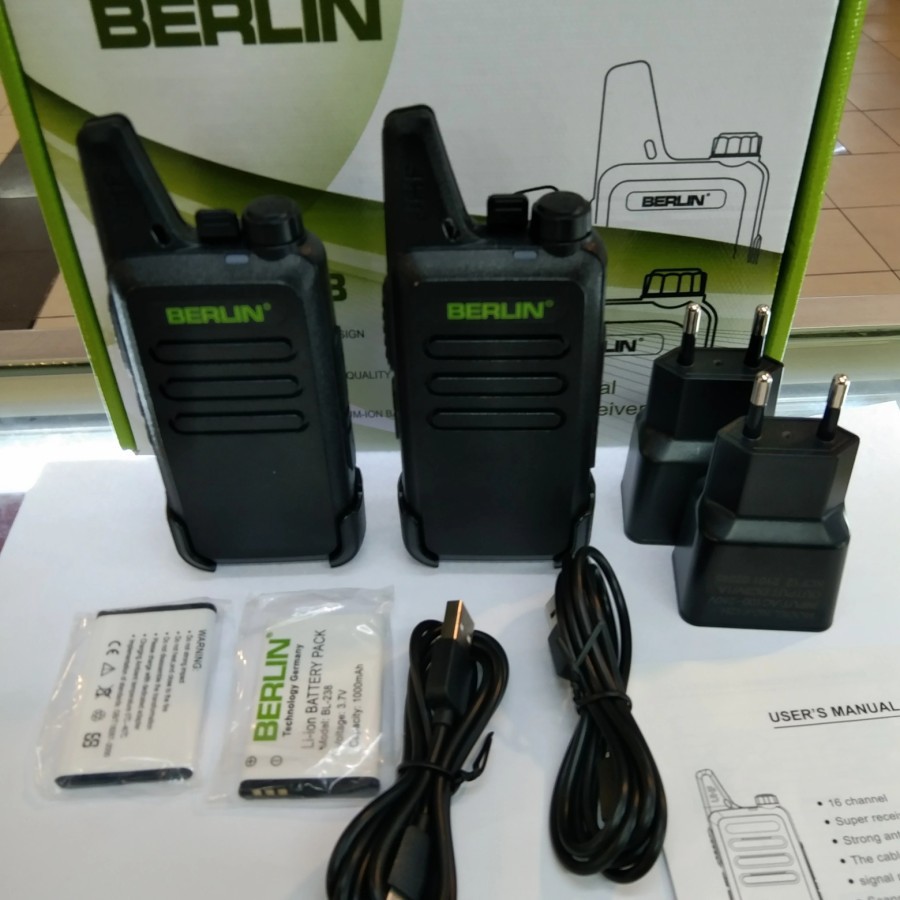 HT/HANDY TALKY WALKY TALKY BERLIN BL 238 /BL 238 DOCKING ORIGINAL SEPASANG