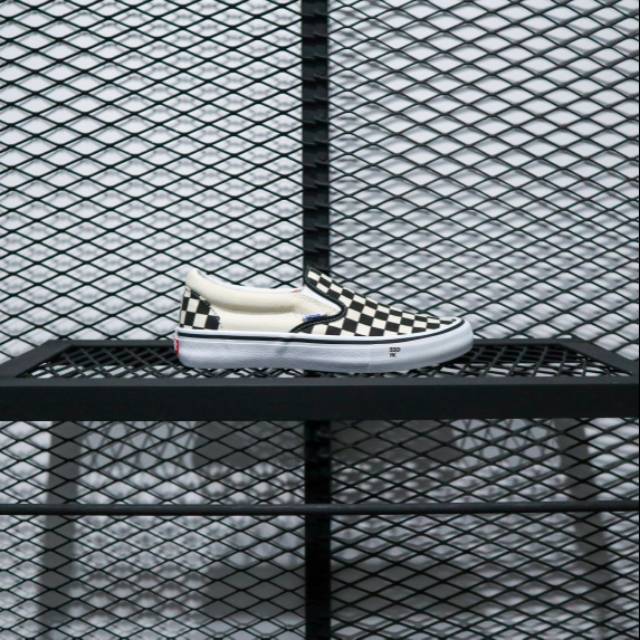 Vans Slip On Pro Checkerboard Black White Original