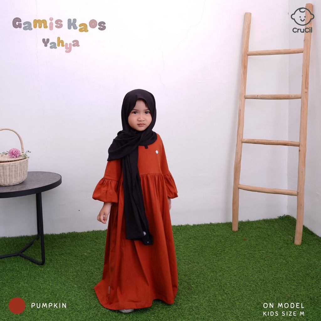 CruCil Factory Baju Gamis Kaos Yahya Anak (3y-8y)