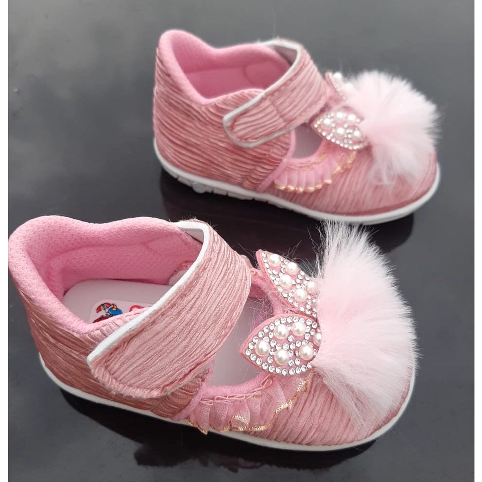 SNP02 Sepatu Pesta Anak Perempuan Bunyi Cit Cit Umur 1 2 3 tahun - Babyfit