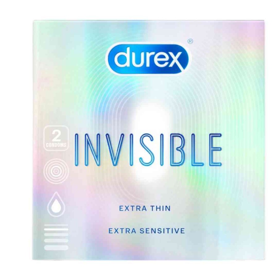 KONDOM DUREX INVISIBLE paling Tipis extra thin EXTRA SENSITIVE