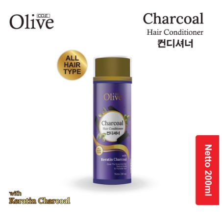 Olive Charcoal Shampoo &amp; Hair Conditioner 200 ml