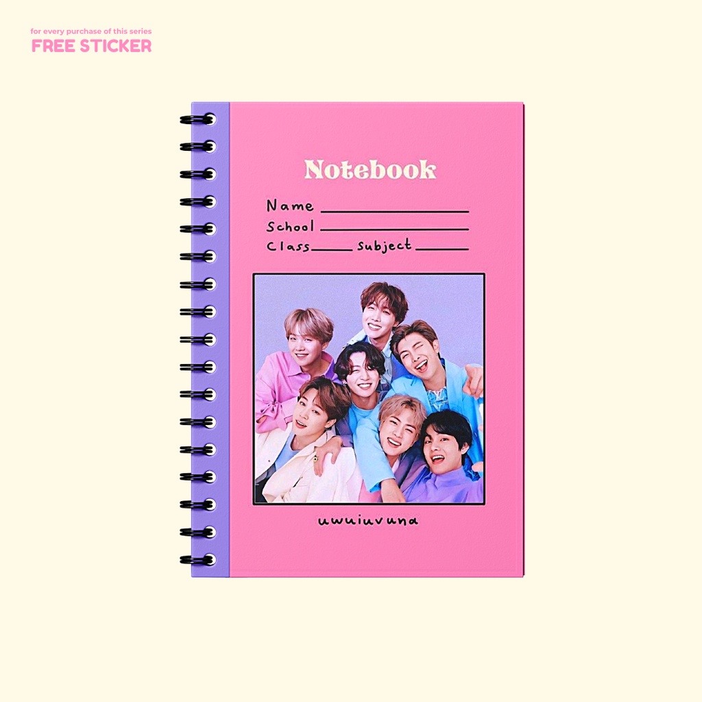 

Pastel Series 5 Kpop Korea - Notebook Planner Journal ( Custom Foto )