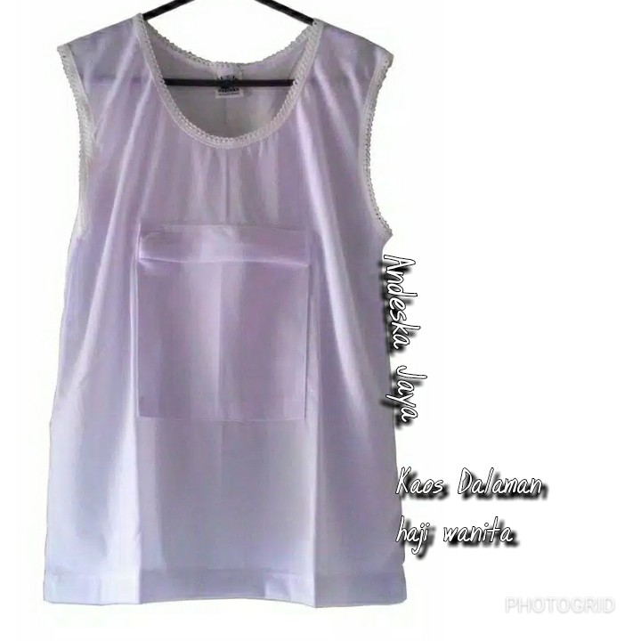 Perlengkapan haji, Kaos Haji Wanita Berkantong / Saku Depan Exclusive, Kaos Haji/Umroh