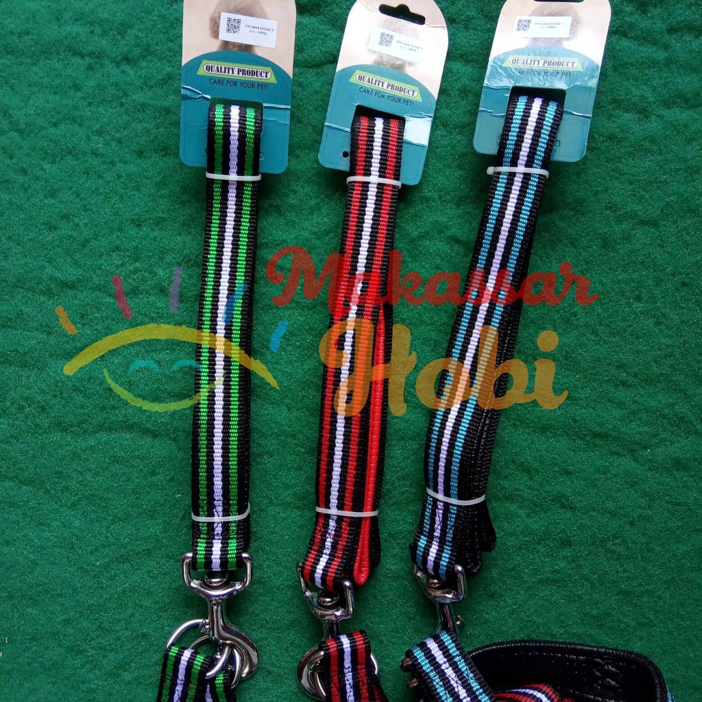 Harness Double 3cm Tali Tuntun Rantai Kucing Dobel Rompi Anjing Sedang