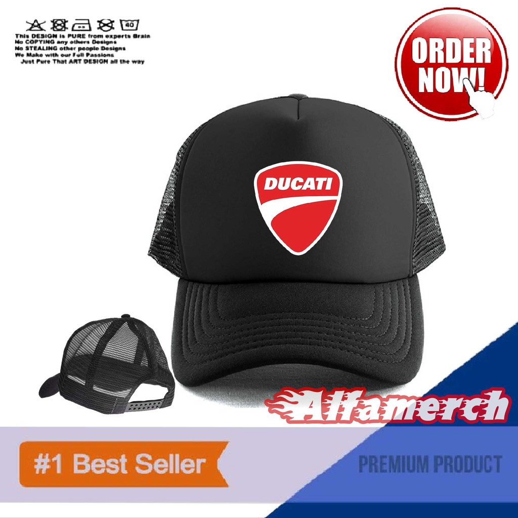 Topi Trucker Topi Jaring DUCATI  Keren Murah Kaos Pria Keren TERLARIS