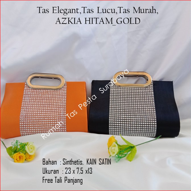 PAKET TAS AZKIA BELI 2 TAS SATU ONGKIR MODEL LUCTH DAN SELEMPANG MURAH MEWAH DAN ELEGAN