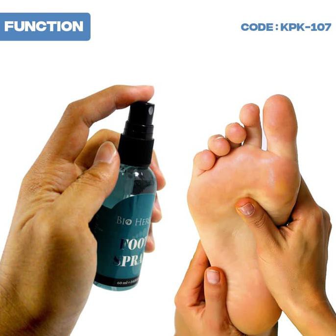 Penghilang Bau Kaki Bio Herbal Foot Spray Anti Bakteri Kuman Deodorant Pengharum Kaki