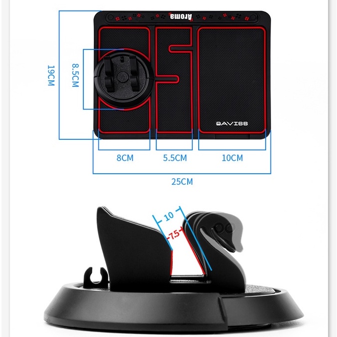 Phone Holder Mat Alas Mobil Dashboard Anti Slip