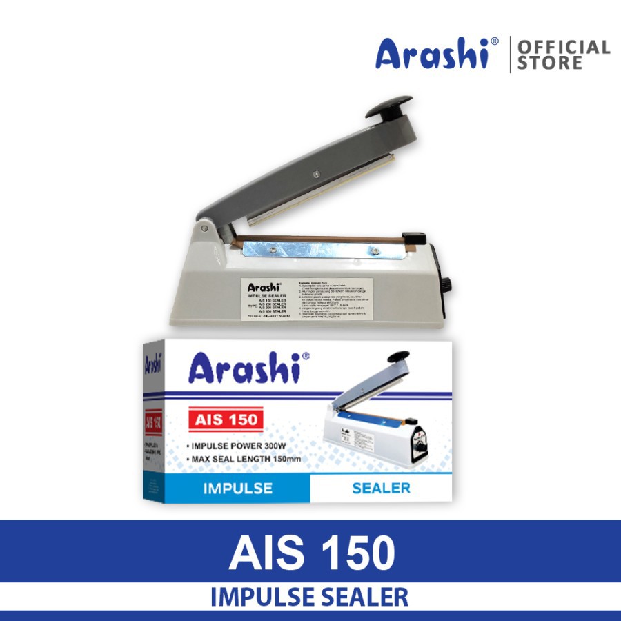 ARASHI AIS 150 - Impulse Sealer 150 mm / Perekat Plastik 15 cm