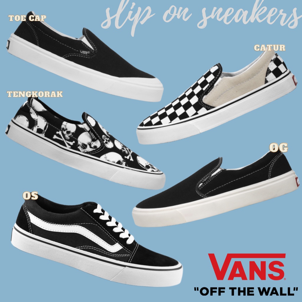 Sepatu Pria Wanita Sepatu casual, sepatu Kece, Sepatu Wanita Sepatu vans Hitam, Sepatu casual