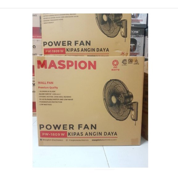 Maspion Wall Fan / Kipas Angin Dinding Besi 18&quot; (45cm) PW-1809W 18inch