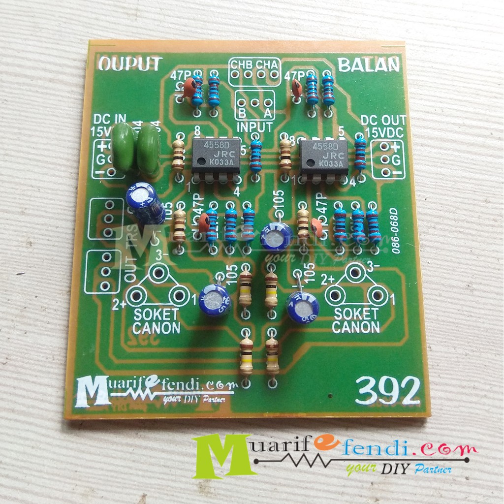 KIT Output Balance OUTPUT BALANCE STEREO 392M TANPA SOKET CANNON XLR