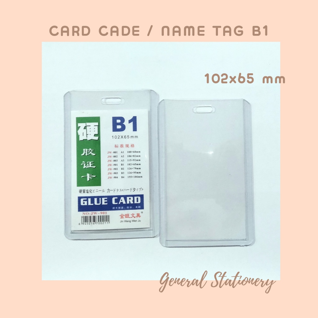 

Name Tag Ukuran B1 / ID Card / Card Case B1 (Pak)