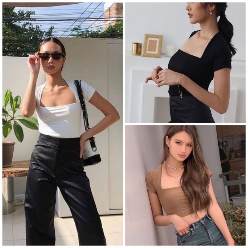 Kira crop top 2layer