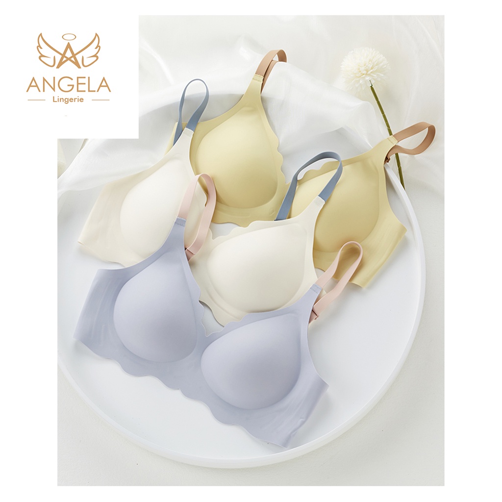 ANGELA PREMIUM JAPAN Bra BH Push Up Set Tanpa Kawat Celana Dalam Wanita Bikini Sport Beha Lingerie Korea Fashion Bralette Remaja Perempuan Sexy Pakaian Dalam COD Renang Motif Cewek Pita Bunga Murah Raisa Jumbo