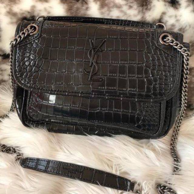 YSL NIKI CROCO FULL COLOUR