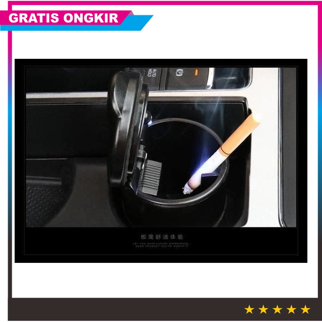 Jual Asbak Mobil Mini Led Tempat Puntung Rokok Mobil Tempat Koin