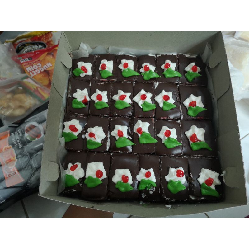 

cake potong coklat