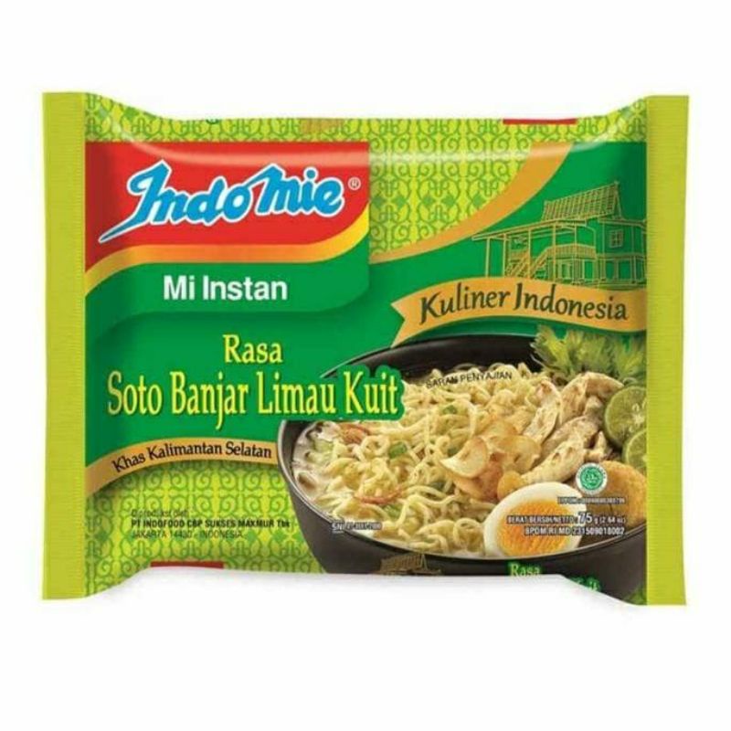 

Indomie rasa soto Banjar limau kulit 73g