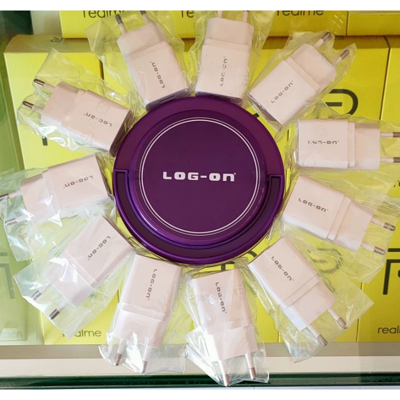 charger kepala batok LOG-ON 2,0A