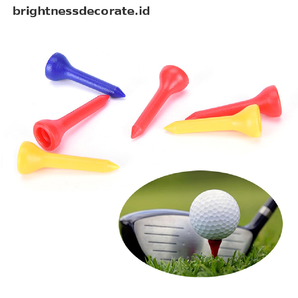 100 Pcs Tee Golf Bahan Plastik Ukuran 36mm