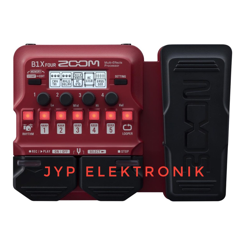 ZOOM B1X FOUR Bass Multi-Effects Pedals dv
