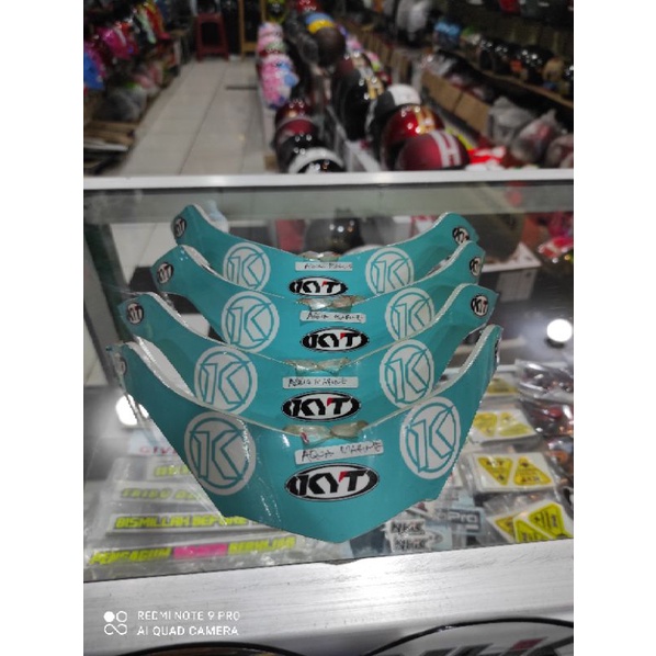 SPOILER HELM KYT R10 MOTIF AQUA MARINE