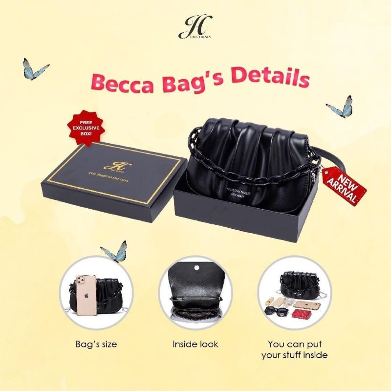 JIMS HONEY BECCA BAG TAS SELEMPANG WANITA (FREE EXCLUSIVE BOX)