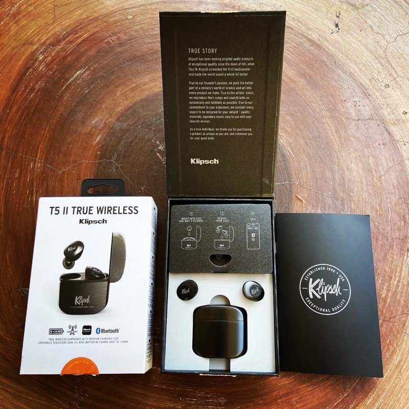 Klipsch T5 II True Wireless Gunmetal (Generasi Kedua)