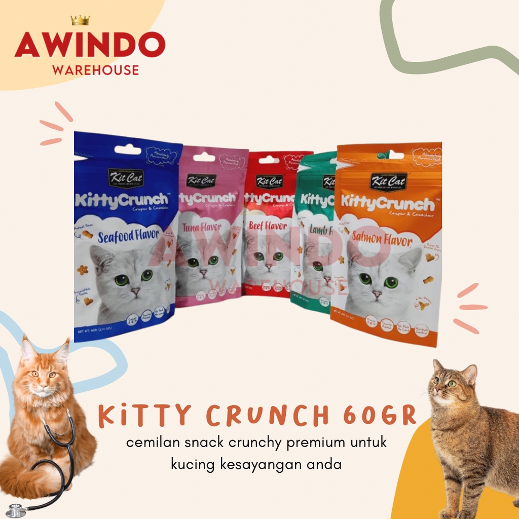 KITTY CRUNCH - Makanan Cemilan Snack Kittycrunch Kucing Cat Food