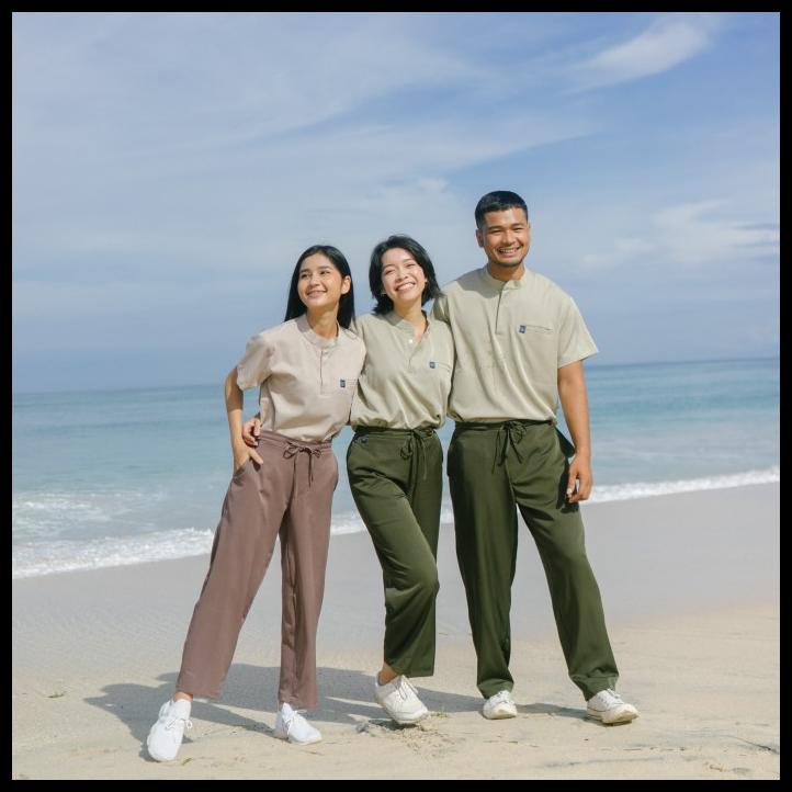 Baju Jaga Mandarin Plus - Scrubs Theatre Blues Cardinal