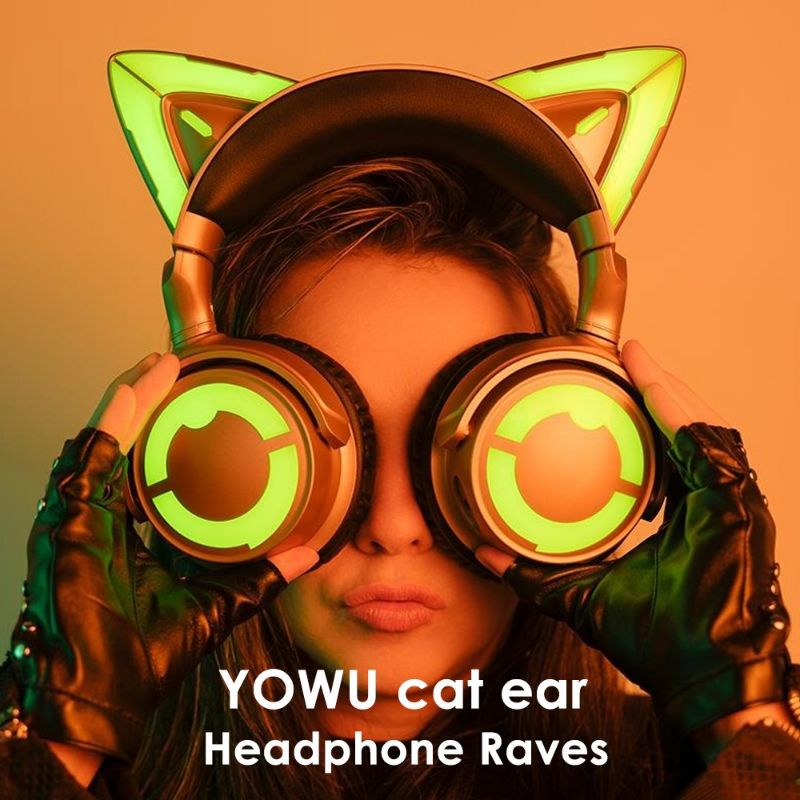 YOWU Cat Ear Headphone Raver Generation 4 Upgrade by Mariana BO