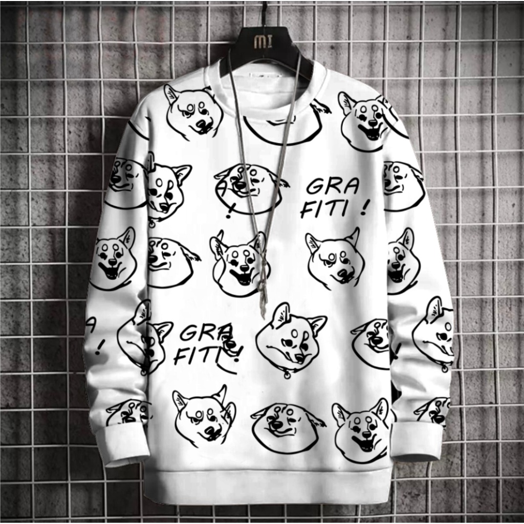 Sweater Grafiti Doge Babyterry UK M L - A5GARD88