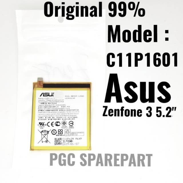 Baterai Original 99 Asus Zenfone 3 5 2 Ze520kl Z017d Z017da Z017db C11p1601 Batre Battery Shopee Indonesia