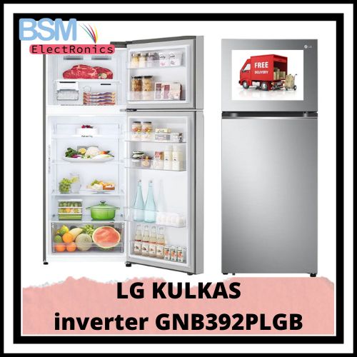 Jual LG Kulkas 2 Pintu Inverter GNB392PLGB GNB392 392PLGB GN-B392PLGB ...