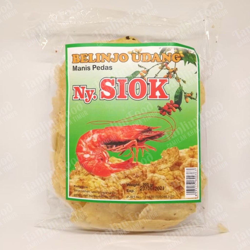 Kerupuk Blinjo Belinjo Udang Pedas Manis Ny Siok - 300gr