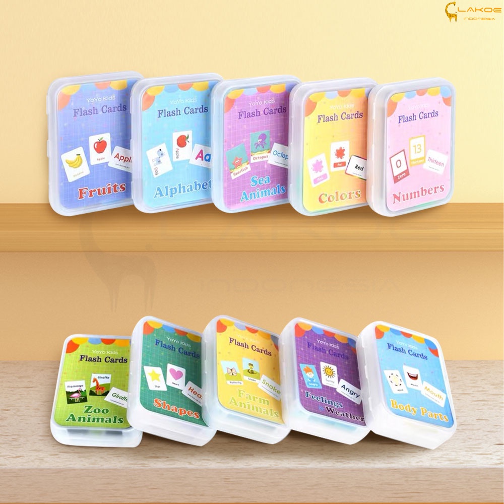 Flash Card Edukasi Anak Mainan Edukasi Anak Kartu Pintar Balita flash card Bahasa Inggris