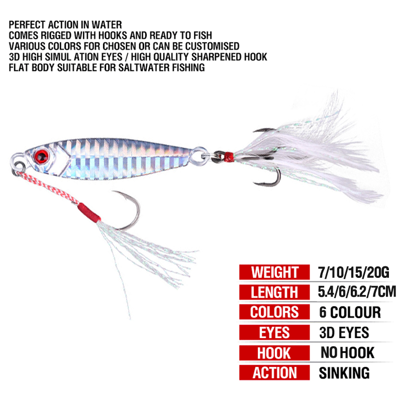 Umpan Mancing 7g/10g/15g/20g/30g 1PCS tajiki Jig Alat Pancing Umpan Pancing Buatan Kail Pancing Umpan Mancing Umpan Ikan Jigging Slow Jig Metal Jig Umpan Pancing Trolling Lure pro z gawky Jig Alat Pancing Murah relix nusantara