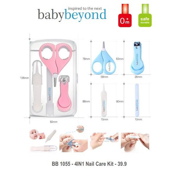 Babybeyond 4 in 1 Baby Nail Care Kit BB-1055 Gunting Kuku Bayi Set