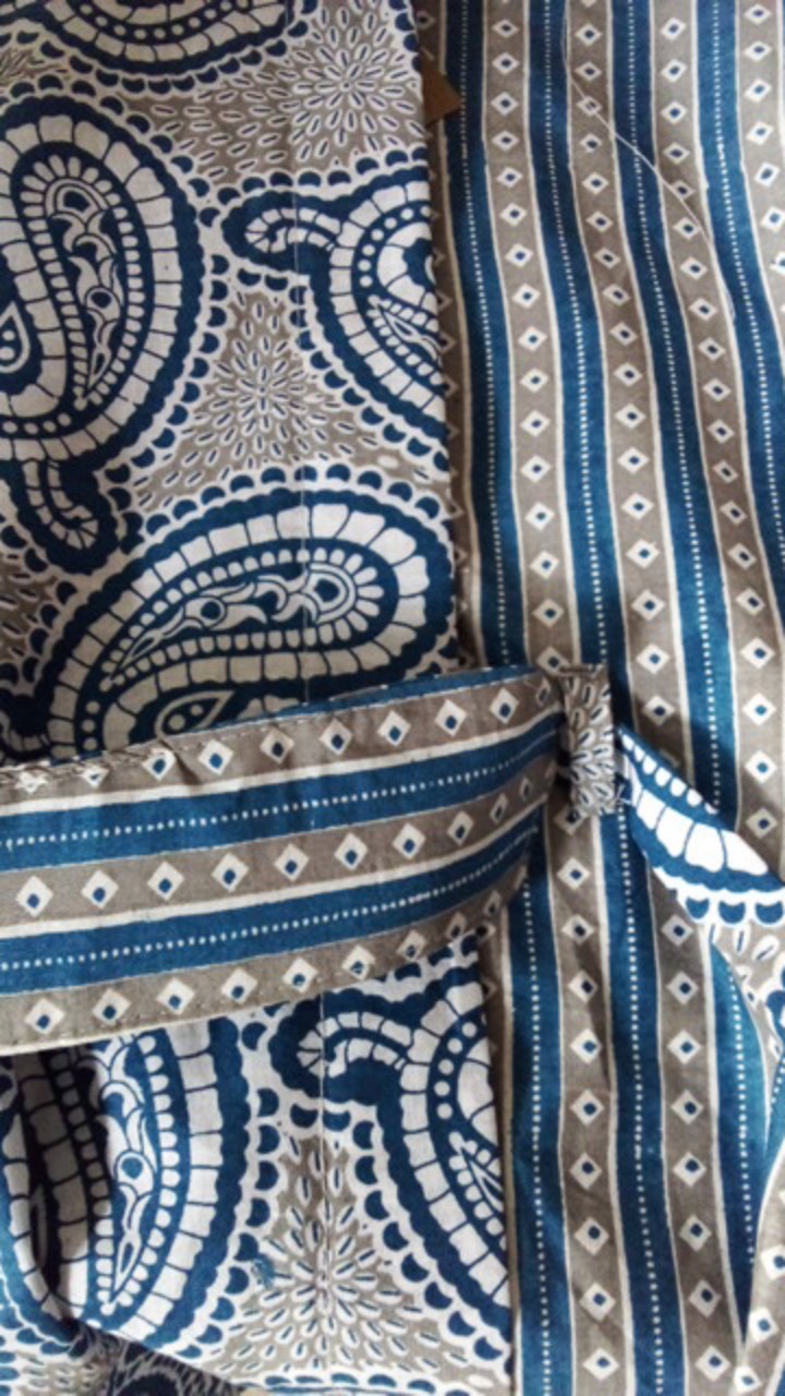 Atasan Blouse Batik Wanita Asj Terlaris Murah Berkualitas Motif Keong Biru Batik Pekalongan